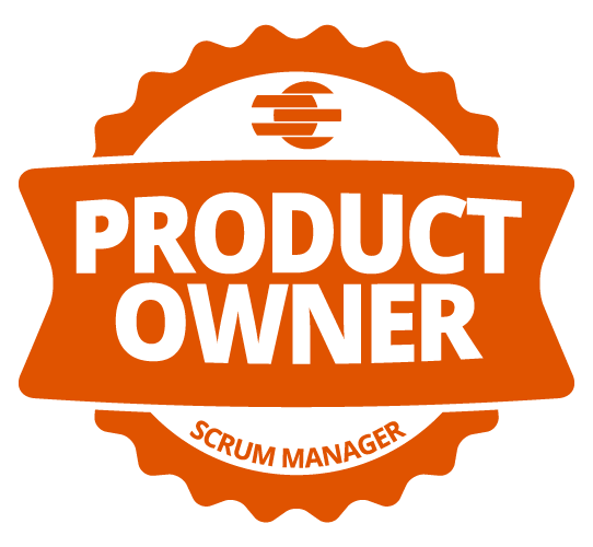 Insignia de la certificación troncal Product Owner de Scrum Manager