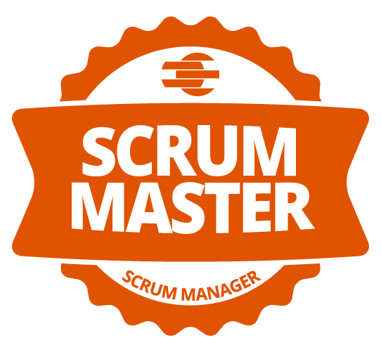 Badge of the Scrum Manager Scrum Master core certification